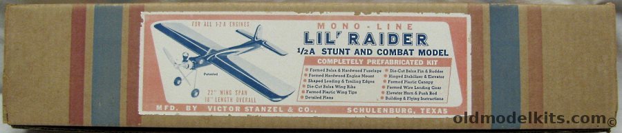 Victor Stanzel & Co Lil' Raider Mono-Line 1/2A Stunt and Combat Model plastic model kit